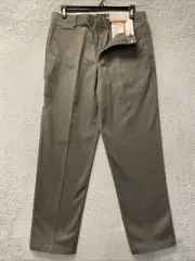 Dockers Men's Straight Fit Workday Khaki Pants 34X34 Military Green NEW /127-29