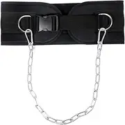 Weighted Pull up Belt - Bodybuilding Weight Belt with Chain for Pull up - Heavy Duty Back Support Strap with Steel Chain Training Equipment for Strength Fitness Squat