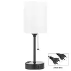 Desk Lamp Dimmable Eye Care Reading Light with USB C+ A Port 3 Colors (White EU)
