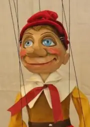 PINOCCHIO - wooden marionette, 16 inches tall, handmade from CZECH REPUBLIC