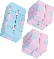 Totority Infinite Cube Toy 3pcs Brain Game Great for Boys and Girls Teens Adults Relaxing Educational Fun Random