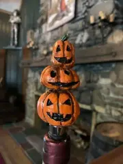 Jack o' Lantern Pumpkin Bottle Stopper