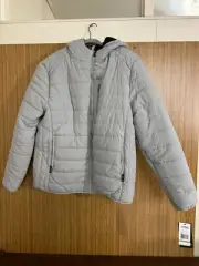 Spire By Galaxy Mens Sherpa Lined Hooded Puffer Jacket - Gray - XL