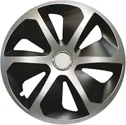 Cora 41946 4 Universal Aluminium-Effect Roco Mix Wheel Trims, 16 ", Set of 4