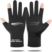 [Holiberty] Summer Cooling Cycling Gloves Full Finger Touch Screen for Women Men Breathable Non-Slip Motorcycle Mountain Bike Riding Gloves Road Bicycle BMX Lifting Fitness Climbing Workout Exercise Golf Gloves