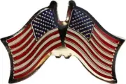 Wholesale Pack of 6 USA & United States Friendship Flag Hat Cap lapel Pin
