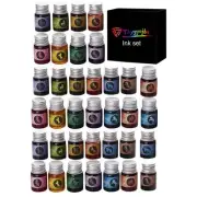 36 Pieces 12 * 3 Colors Calligraphy Ink Set, Calligraphy Fountain Glass Dip P...