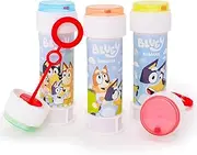 Toyland® Pack of 3 Bluey Bubble Tubs with Wands, 60ml Solution & Novelty Maze Lid - Pocket Money & Party Bag Toys