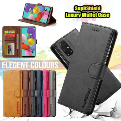 For Samsung Galaxy A51 SupRShield Wallet Leather Flip Case Card Magnetic Cover