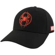 Miles Morales Spider-Man Logo Snapback Hat Black