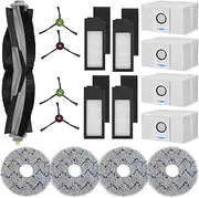 17Pack Replacement Accessories Compatible with ECOVACS DEEBOT X1 Omni T10 Vacum Cleaner, Deebot X1 Omni Accessories, Deebot Omni X1 Bags, Deebot X1 Omni Filter Brushes