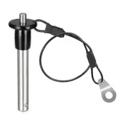 304 Stainless Steel Grip Push-Button Locking Pins with 24cm Wire (8mm-41mm)