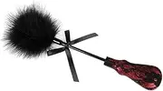 Sex Feather Tickler Sex Play Adult Feather Tickler Dual Purpose Leather Racket Bdsm Tickler Adult Sex Toy Tickler Spanking Tickler Fetish Tickling Sex Feather Red