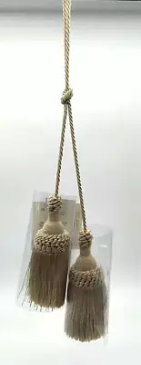 Hanging Double Tassel Trim Fringe Curtain Accessories Key Tassels NIP
