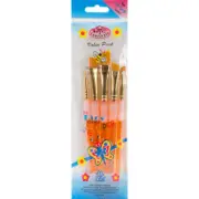 Royal Brush BK605 Big Kids Angular Arts & Crafts Brush Set-5/Pkg (2Pk)