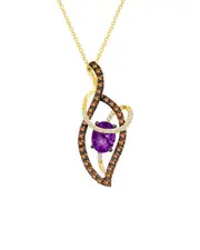 Le Vian Grape Amethyst 14K 1.59 ct. tw. Diamond & Amethyst Pendant