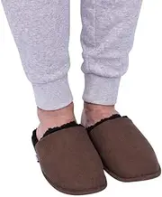 [SnuggUps] Slippers Men's Slide Large Chocolate, Splosh SNMSC02