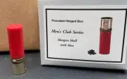 Porcelain Hinged Box Shotgun Shell with Shot Trinket Midwest PHB New in Box