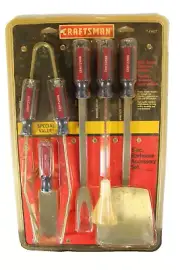 VINTAGE Craftsman Tools 5 Pc. Stainless Steel BBQ Grill Set (#41627) NEW IN BOX