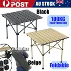 Folding Camping Table Roll Up Aluminum Portable Outdoor Picnic BBQ Desk D AU