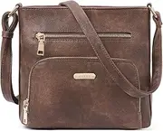 [CLUCI] Small Crossbody Purses for Women Oil Wax Leather Designer Travel Cellphone Ladies Fashion Shoulder Bags