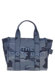 [Marc Jacobs] Marc Jacobs-The Camo Jacquard Small Tote Borse A Mano Blu-Donna OS