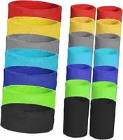 [BESPORTBLE] 7 Sets Non Slip Sweatbands and Workout Headbands for Men and Women Absorbent Sports Headbands and Wrist Sweat Bands Convenient and Easy Maintenance
