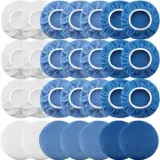 40 Pcs 9 to 10 Inches Buffer Pads Bulk Car Polisher Bonnets Orbital Buffer Bo...