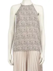 Leopard Print Silk Top