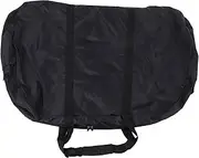 POENVFPO Bicycle Handlebar Bag, 125 X 20 X 85cm, Black Nylon Thicken Portable Bike Package Bag with Fork Protection Frame for Road Mountain Bikes