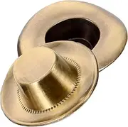 [KALLORY] Diy Jewelry Making Set of 2 Western Cowboy Hat Charms for Necklace and Keychain Dec