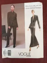 Vogue Sewing Pattern Donna Karan OOP 2165 Sz 8-12 Misses' Jacket, Skirt New