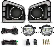 LED DRL Compatible With Toyota Tundra 2014-2021 Daytime Running Lights Turn Signal Fog Lamp(DRL and Fog LED A)