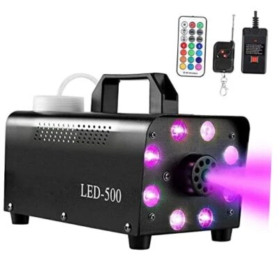 Fog Machine with 8 LED Lights,Smoke Machine with 13 Colorful LED Lights