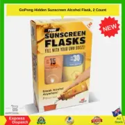 GoPong Hidden Sunscreen Alcohol Flask, 2 Count