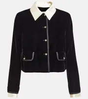 [Miu Miu] Miu Miu Velvet jacket AU 6 black