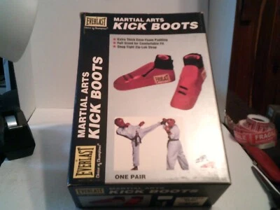new everlast 3520 martial arts kick boots (small) with box (bin-1)