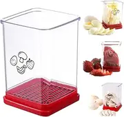 Fruit and Vegetable Speed Slicer with Push Plate,1Pc Stainless Steel Banana Strawberry Slicer with Push Plate,Fruit and Vegetable Speed Slicer with Push Plate,Egg Slicers Banana Slicer with Push Plate
