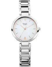 [Titan] Raga Viva Dial Analog Metal Strap Watch in Silver