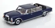 1/18 KK-SCALE MERCEDES BENZ S-CLASS 600 PULLMAN (W100) LANDAULET 1964 DARK BLUE