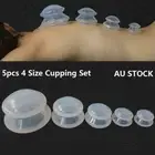 5 Pcs Anti Cellulite Silicone Medical Vacuum Massage Cupping Cups Therapy Set