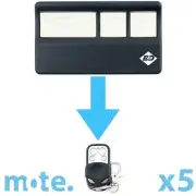 5 x B&D 062170/4333EBD 1A4982 Compatible Garage/Gate Door Remote Control