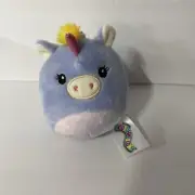 Squishmallows NEW Petula The Unicorn 3.5" Inch Clip Plush 2021 NWT