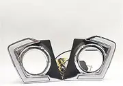 2 Pcs Car LED Daytime Running Light DRL Lamp Compatible With Mitsubishi Triton L200 2015 2016 2017 2018 Dimming Function Fog Lamp(White)