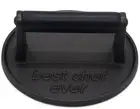 Best Chef Ever Heavy Duty Cast Iron Grill Press Burger Press Bacon Press Barb...