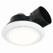 Brilliant Talon Large Round Exhaust Fan with 15W LED Light - Tri-Colour - White