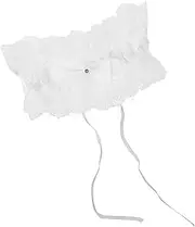 [SHERCHPRY] Elegant Bowknot Lace Leg Ring Lace Garter for Women Bridal Dress Elastic Leg Decorati White