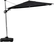 Coolaroo Hampton Round Cantilever Umbrella, Black, 300 cm Size