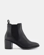 Shelly Shen Tribe/Black Leather Womens Boots 38