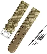 [AEHON] Canvas leather strap is suitable for Hamilton Khaki field watch H68201993 H7060596 For Seiko strap 20mm 22mm buckle